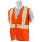 Erb Safety Safety Vest, Flame Retardant Treated, Class 2, S195C, Hi-Viz Orng, 3XL 64731